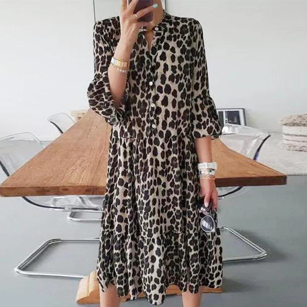 Laura™ - Vestido Leopardo