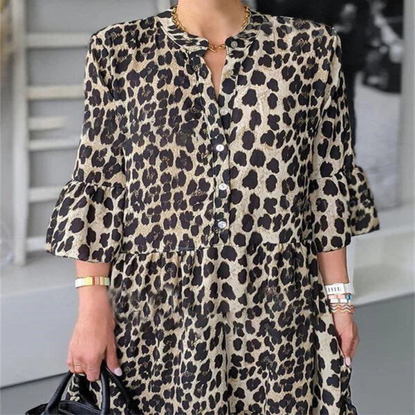 Laura™ - Vestido Leopardo
