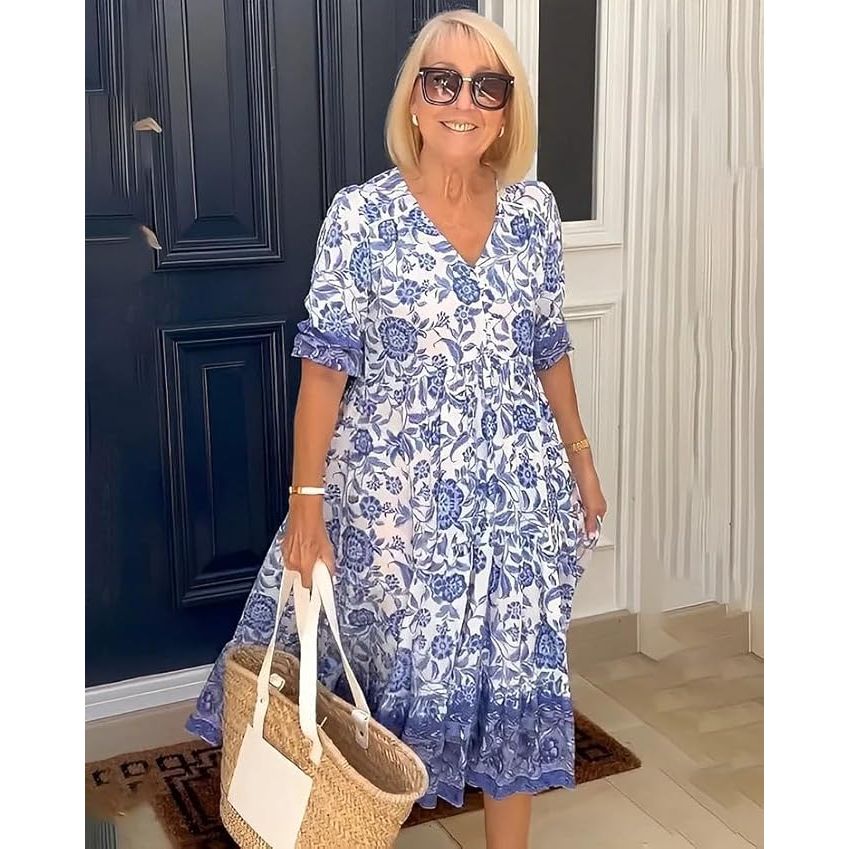 Clara™ - Vestido Bohemio con escote