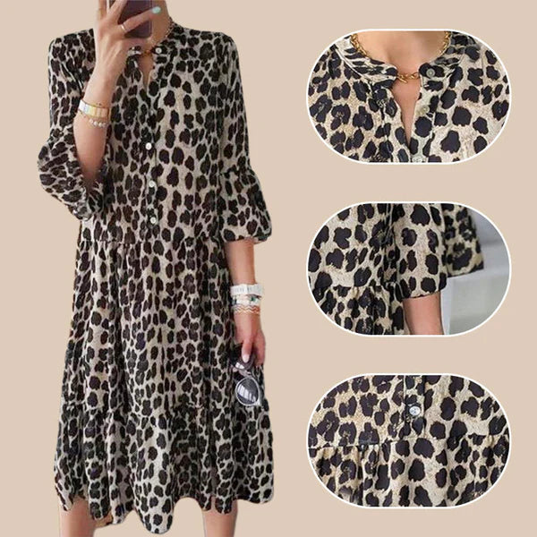 Laura™ - Vestido Leopardo