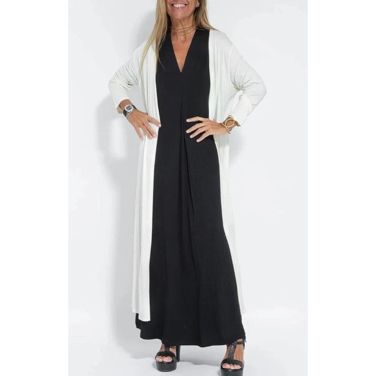 Vestido largo elegante + cárdigan a juego DE REGALO - ESENCIA DEL RINCÓN