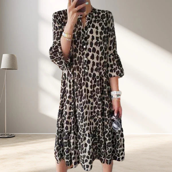 Laura™ - Vestido Leopardo