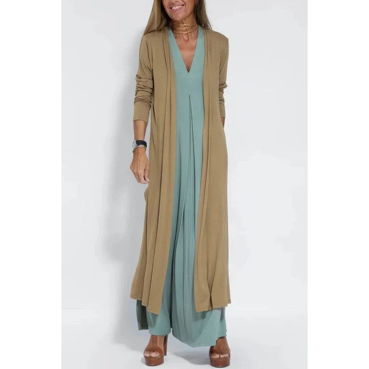 Vestido largo elegante + cárdigan a juego DE REGALO - ESENCIA DEL RINCÓN
